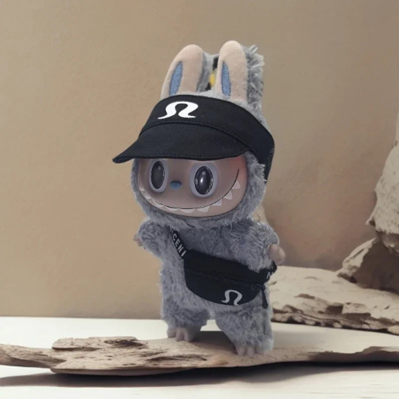 15/17cm Labubu V1 V2 V3 Vêtements de poupée Mode sweat à capuche et sac Idol coréen Tendance Bricolage Vêtements et accessoires de poupée Cadeau jouet