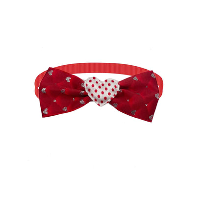 50pcs mignon chien noeud papillon amour coeur Style fournitures pour animaux de compagnie saint valentin petit chien rouge chiot noeud papillon chien chat collier accessoires