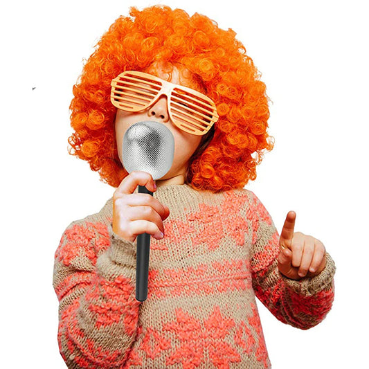 Decorative Props for  Plastic Mics Stage Mic Karaoke Fun Glitter Microphone Microphone  Fake Microphone Mic Costume Prop