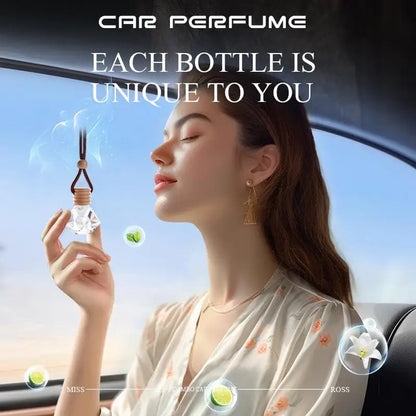 Diffuseur d'aromathérapie à suspendre pour intérieur de voiture, désodorisant de voiture, parfum longue durée pour voiture et maison Citron / Fleur de pêcher / Noix de coco / Oud