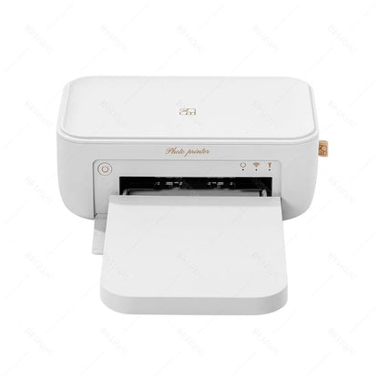 300dpi Color Photo Printer Wifi 4x6 Inch Sublimation Transfer Bluetooth Wireless Print Maker with Ribbon and Color Photo Papers