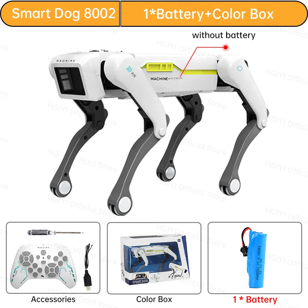 Teeggi électrique RC Robot Intelligent chien avec pince multifonction RC mécanique chien jouet éducatif bionique Robot Intelligent jouet cadeau