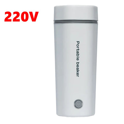 220V 110V 24V 12V Car Home Electric Thermos Bottles EU US UK Plug Portable Outdoor Travel Boil Water Coffee Flasks Kettle