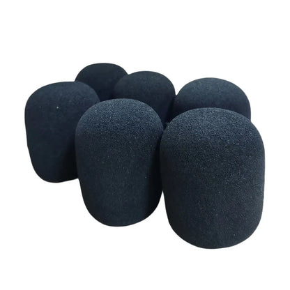 6pcs Microphone Cover High Density Mic Windscreen Sponge Foam For Most Standard Microphones