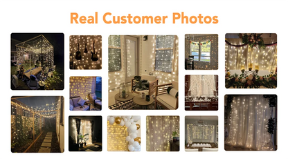 220V LED Curtain Light, Holiday Curtain String Light, Indoor and Outdoor, Christmas Decoration, Fairy Lights