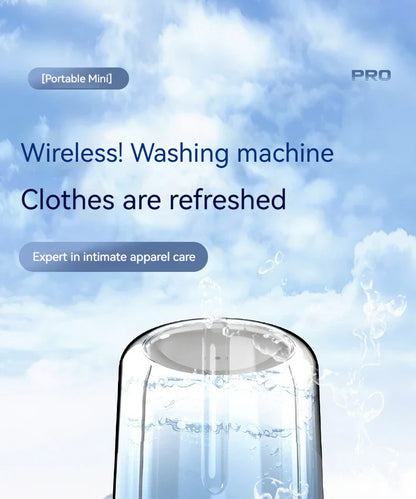 Mini Washing Machine Portable Rechargeable Fully Automatic Washing Machine for Underwear, Socks, and Small Laundry