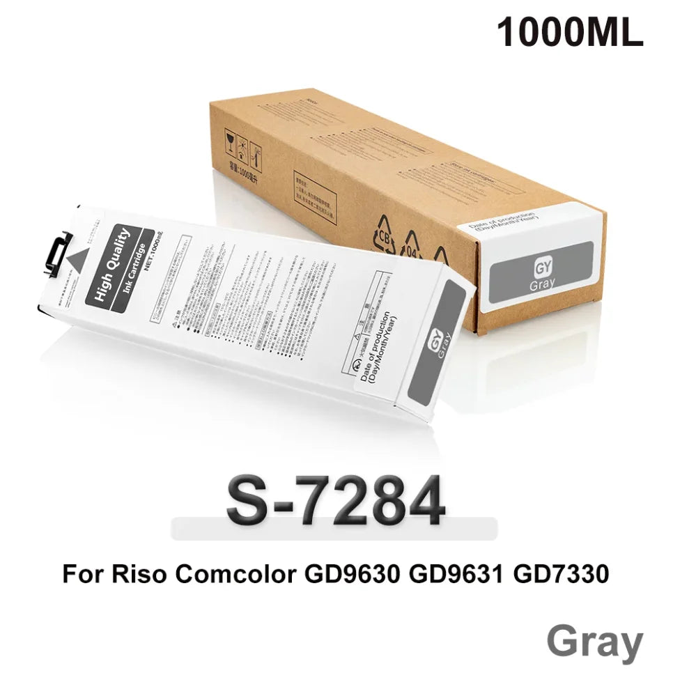 Pour cartouche d'encre Riso 7280 7281 7282 7283 7284 pour imprimantes Riso Comcolor GD9630 GD9631 GD7330 GD9630R GD9631R GD7330R