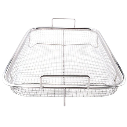 B82B-Air Fryer Basket For Oven,Stainless Steel Crisper Tray And Pan, Deluxe Air Fry In Your Oven, 4-Piece Set, For The Grill