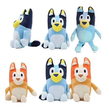 Family Stuffed Animals 17/28cm – Cartoon Dogs, Soft Plush Toys, Great for Birthdays and Christmas Gifts