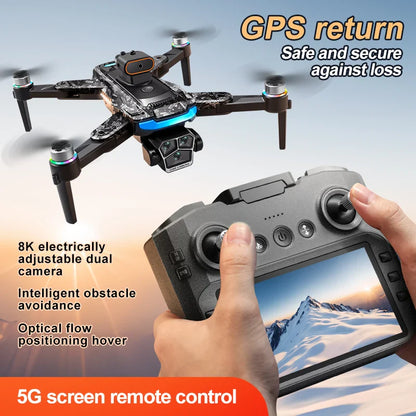 Xiaomi A14 MAX Drone sans brosse 8K trois caméra HD télécommande avec écran flux optique Intelligent pliable quadrirotor