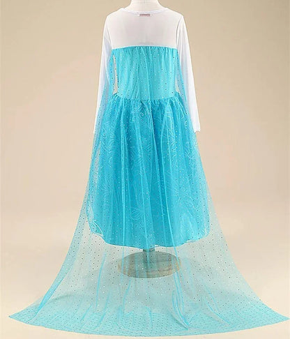 Elsa Costume for Girls 2024 Carnival Party Snow Queen Luxury Cosplay Costume Birthday Party Outfit Elsa Princess 3-10Y Kid Dress