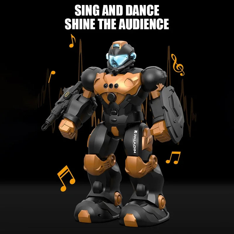 Jouet Robot RC, programmation intelligente, geste contrôlé par la voix, télécommande LED, Robot de danse Intelligent, jouet pour enfants, cadeaux