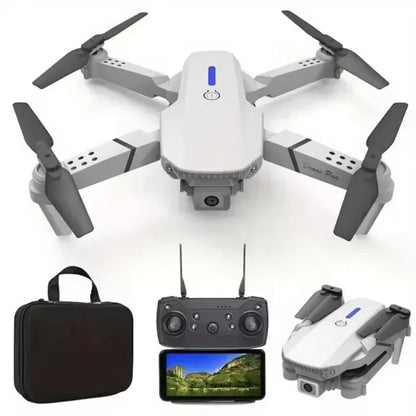 Drone professionnel E88 4K avec caméra grand angle HD 1080P, WiFi, FPV, recommandé de tenir un importateur RC pliable, hélicoptère quadrirotor, jouets pour enfants