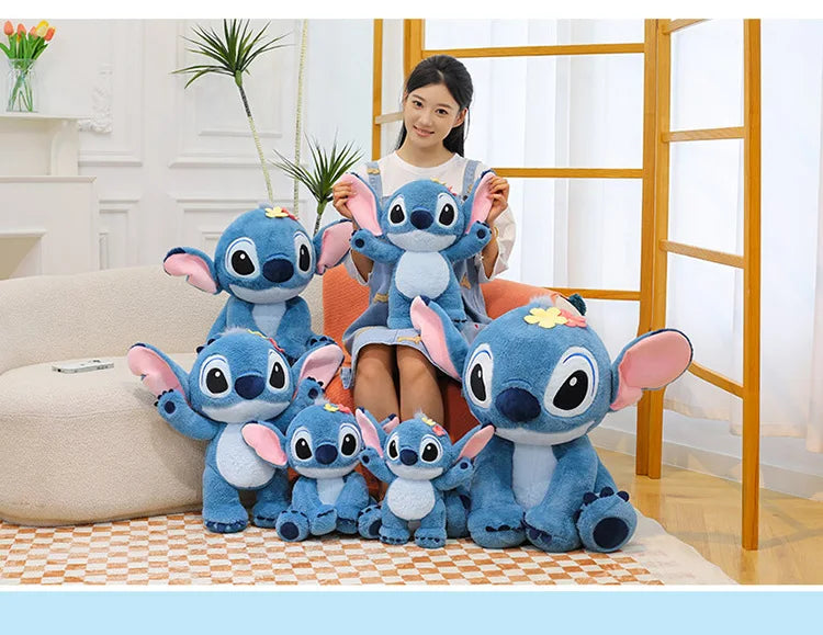 Interstellar Baby Stitch Plush Toy Cute Plush Doll Cartoon Stitch Pillow Home Decoration Children's Holiday Gift