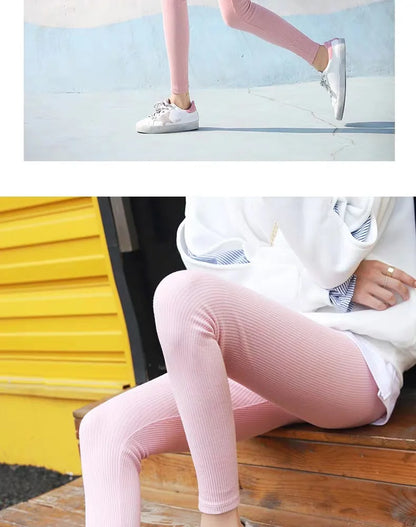 Women's Warm Winter Leggings, Thick Fleece Thermal Pants, Slim, High Waist, Elastic Tights, Solid Colors