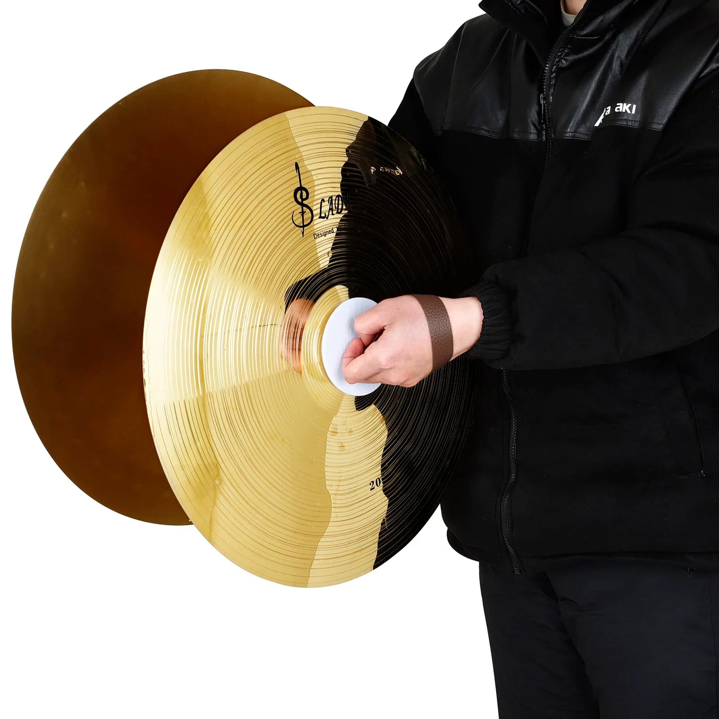 SLADE cymbale militaire cymbale de marche 1 paire cymbales à main 14/16/18/20 pouces ensemble de batterie cymbale accessoires d'instruments de Percussion