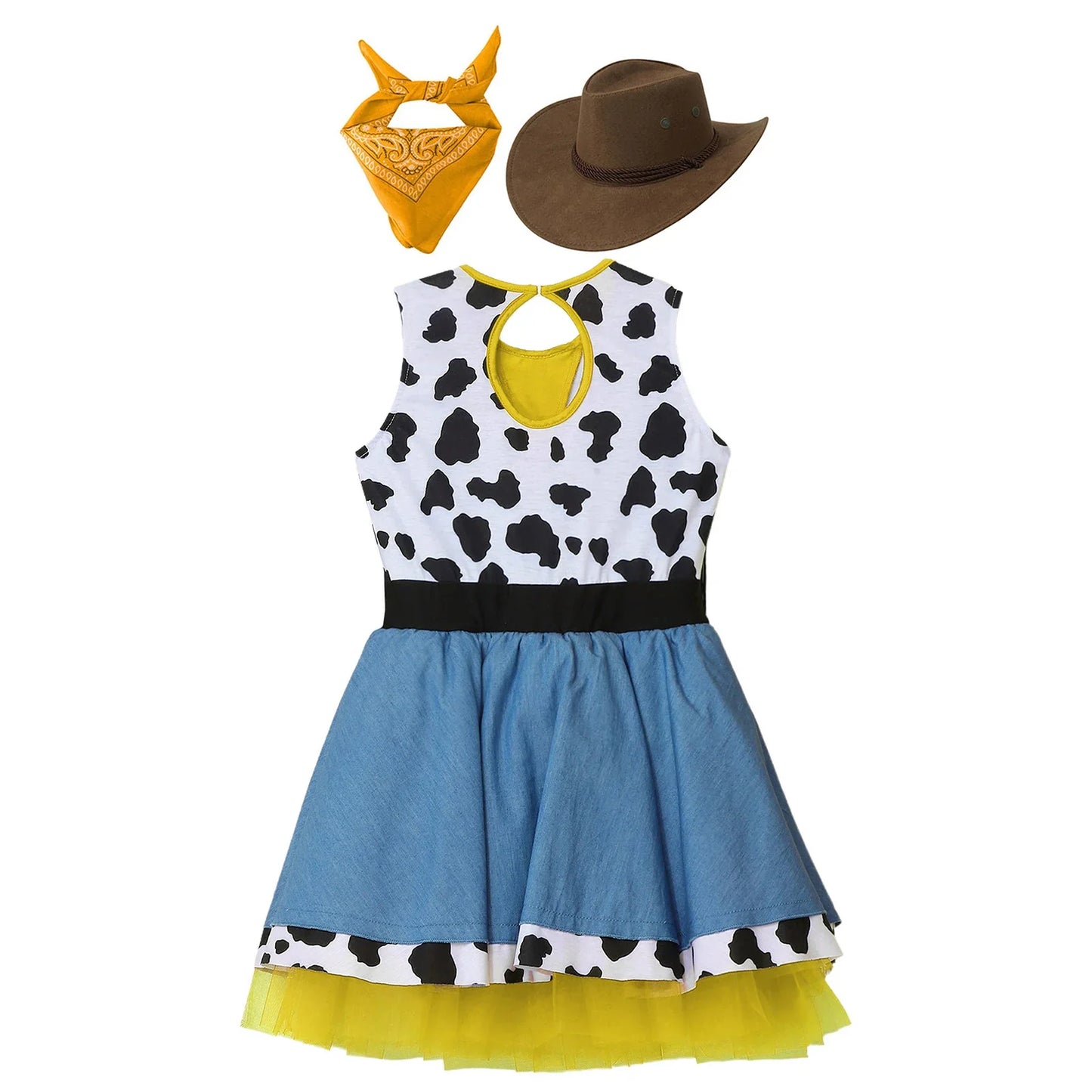 Wild West Cowgirl Cosplay Costume Set Cowboy Halloween Carnival Cosplay Dress Up Outfit Festival Dance Party Stage Performance
