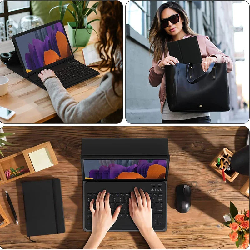 For New Redmi pad 2 11 inch 2025 Case with Keyboard,Detachable Wireless Keyboard+Tablet Cover Redmi pad 2 11" 2025 Funda