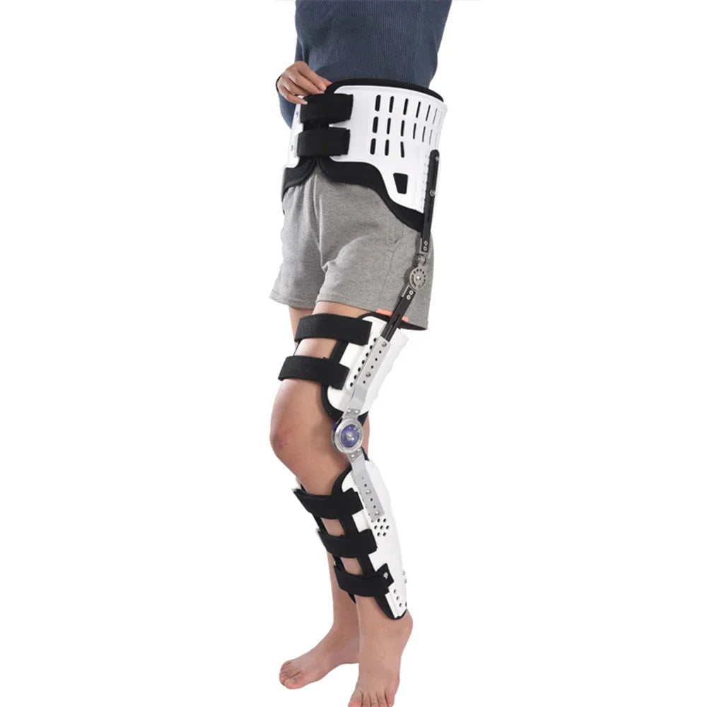 Adjustable Hip, Knee, Ankle, Foot Orthosis, Fixed Splint, Orthopedic Support for Leg, Hip, Thigh, Female Fracture, Lower Limb Paralysis