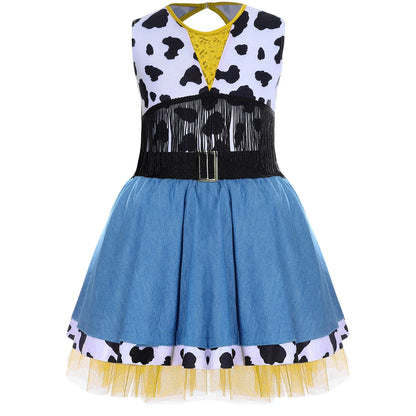 Wild West Cowgirl Cosplay Costume Set Cowboy Halloween Carnival Cosplay Dress Up Outfit Festival Dance Party Stage Performance