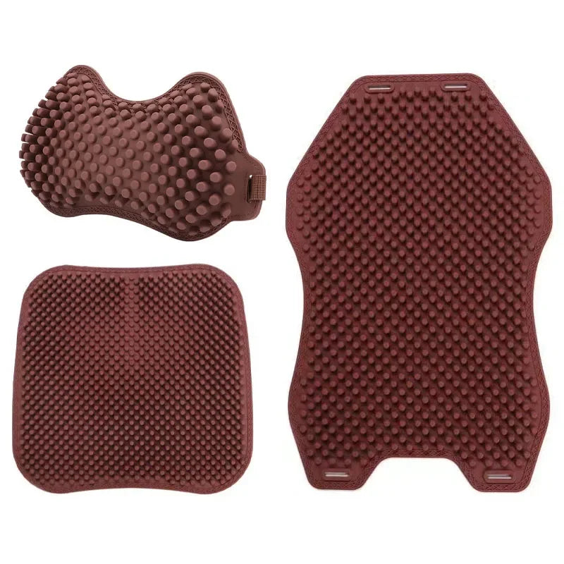 3-piece set of car cushions, car pillows, silicone car cushions, pressure reducing and comfortable neck protection headrests