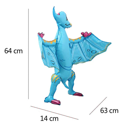 3D Self standing Dinosaur Tyrannosaurus Animal Balloons for Birthday Party Baby Shower Decoration Kit Inflatable Party Supplies