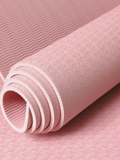 Thi Wide Long TPE Yoga Mat for Men And Women Fitn Dance Anti-Slip Home Use Slightly Defective Exercise Equipment