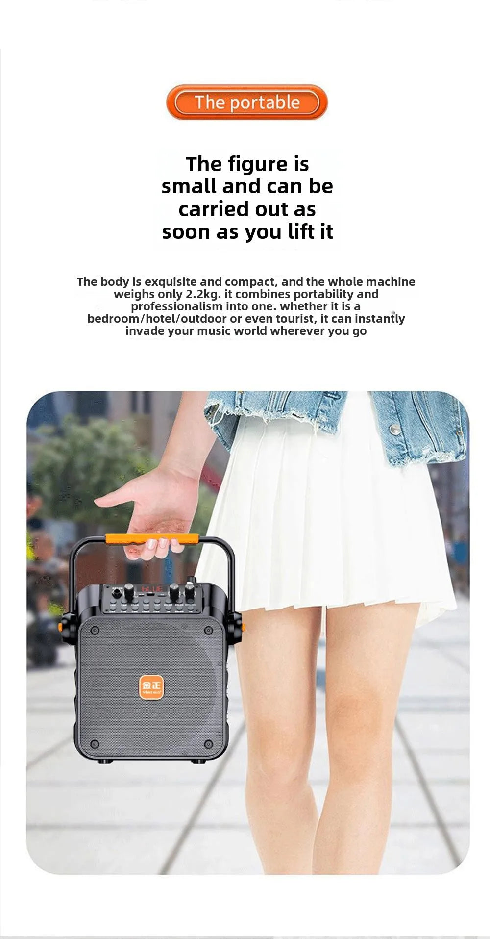Dual Wireless Microphones & RGB LED Lighting! Outdoor Karaoke Speaker With 30W Power For Camping & Campfires OEM Supplier