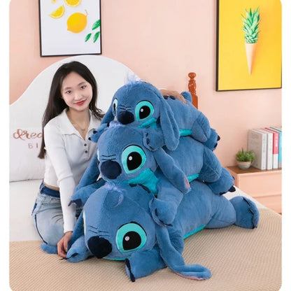 Peluche Stitchou de 100 cm, grande taille, oreiller long, jouet pour fille, jambes serrées, cadeau d'anniversaire pour enfant
