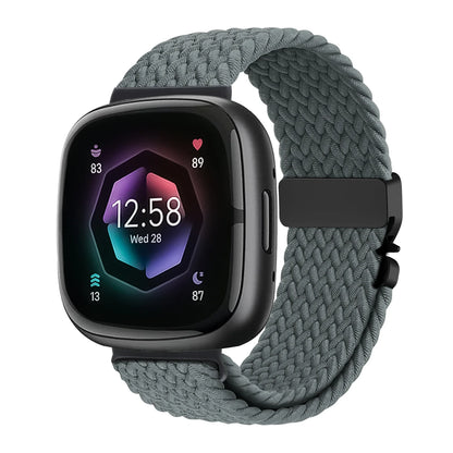 Parachute Braided Strap for Fitbit Versa 4 3 Sense 2 band Accessories replacment nylon correa Bracelet for Fitbit Versa 4 Strap