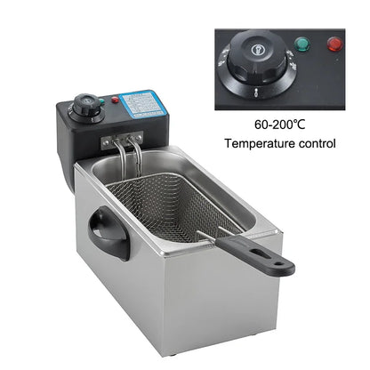 2000W Electric Deep Fryer Thermostat 4L Capacity Fried Chicken Grill French Fries Frying Machine Oil Oven Cooking appliance
