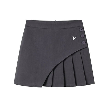 Summer golf suit pleated skirt, 2025 new Korean golf skirt, fashionable A-line short skirt, women's golf culottes