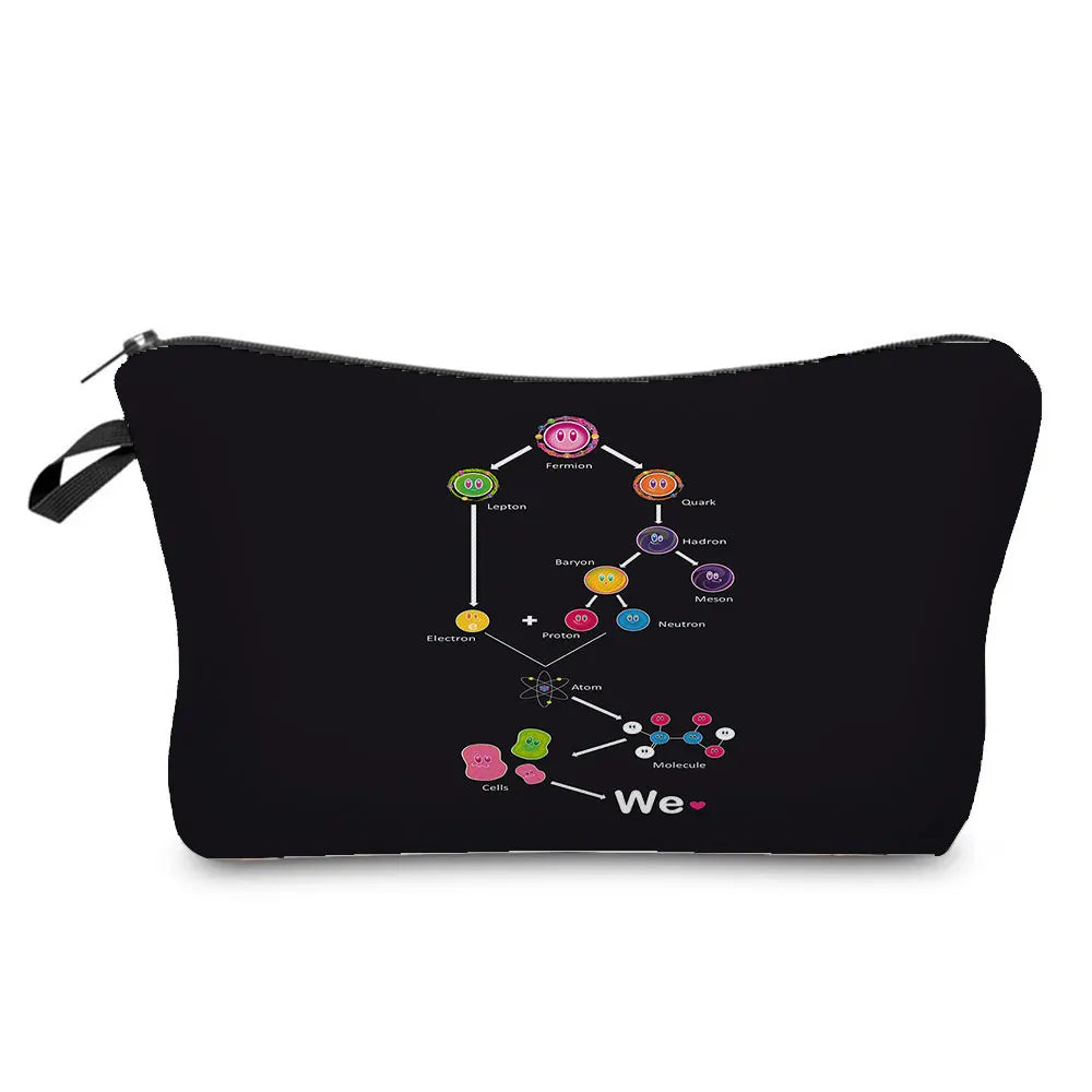 Sacs de rangement portables pour étudiant en sciences naturelles, poudres pour crayons, école, école, école, école, école, école, cadeaux du Nouvel An, mini sac de lavage