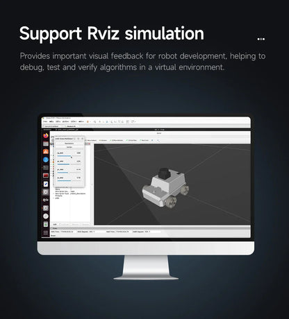Micro ROS dos Robot Voiture ROS2-Humble PC Machine Virtuelle Système AI Lidar SLAM Cartographie Navigation DIY Kit Électronique