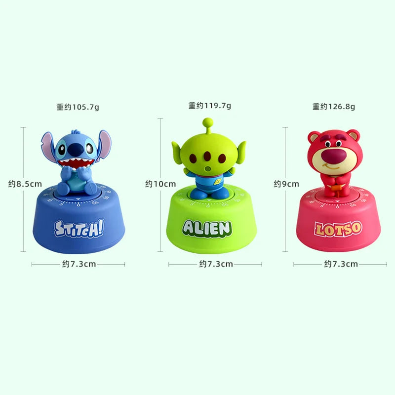 Stitchou Cute Cartoons Cute Pet Stitchou Timer Student Self-Discipline Learning Times Management Kitchen Machinery Timing Reminder