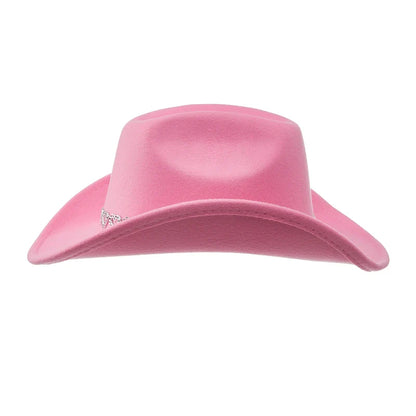 Chapeau de Cowgirl en strass pour femmes, Style occidental rétro, chapeau de soleil à large bord, casquettes de fête à thème