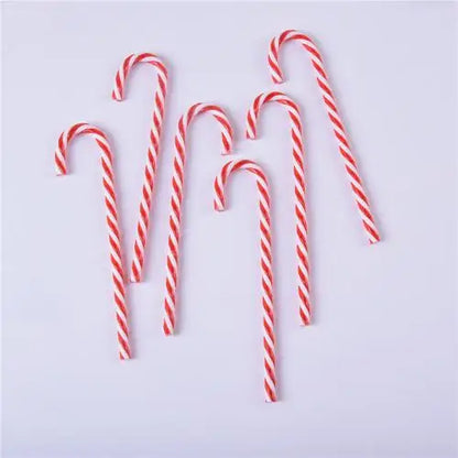 Cannes à bonbons de Noël en acrylique, pendentif béquille torsadé pour arbre de Noël, décorations de Noël pour le Nouvel An, ornements, cadeaux