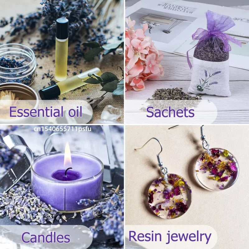 30g Bougie Aromatique Naturelle Savon Parfum Essence Florale Matériau de Fabrication Fleur Séchée Naturelle Décoration de Mariage Décoration de Maison Décoration de Bain