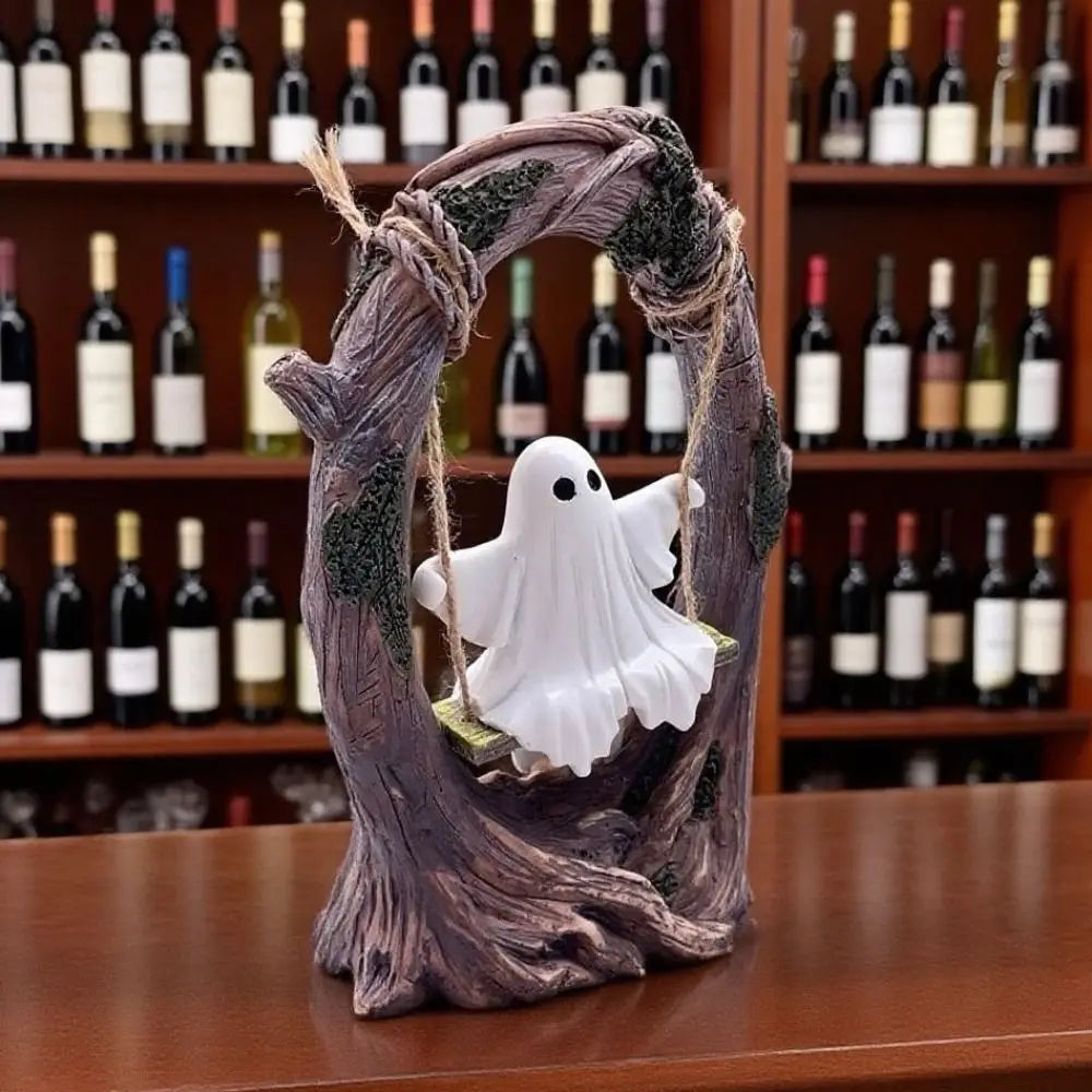 Halloween Themed Halloween Swing Ghost Ornament Handicraft Statue Spooky Ghosts Decor Model Collectible