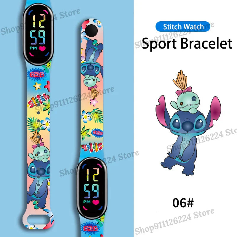 Montres Stitch pour enfants, filles, étanche, sport, écran tactile, pour femmes, horloge numérique étanche, bracelet, cadeaux exquis