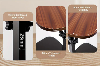 [Table d'ordinateur portable moderne] Table d'appoint moderne en forme de C à hauteur réglable |    360 °   Table rotative pour ordinateur portable, parfaite pour le canapé