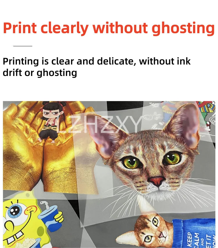 The white ink heat transfer printer is a micro-piezoelectric nozzle heat transfer printer that first colors and then white