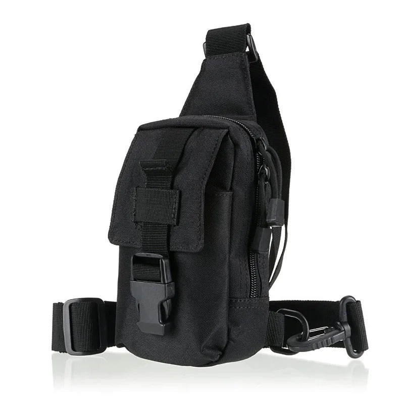 Petit sac de poitrine de Camouflage antivol pour l'extérieur, sac à bandoulière de randonnée en Nylon pour chasse, pêche, Camping, Cycking