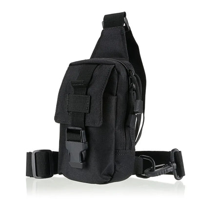 Petit sac de poitrine de Camouflage antivol pour l'extérieur, sac à bandoulière de randonnée en Nylon pour chasse, pêche, Camping, Cycking