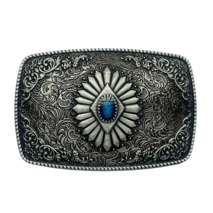 T-DISOM Men's Fashion Belt Buckle Tribal Ethnic Style Design Retro Embossing Western Cowboys Accessory