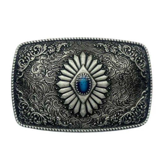 T-DISOM Men's Fashion Belt Buckle Tribal Ethnic Style Design Retro Embossing Western Cowboys Accessory