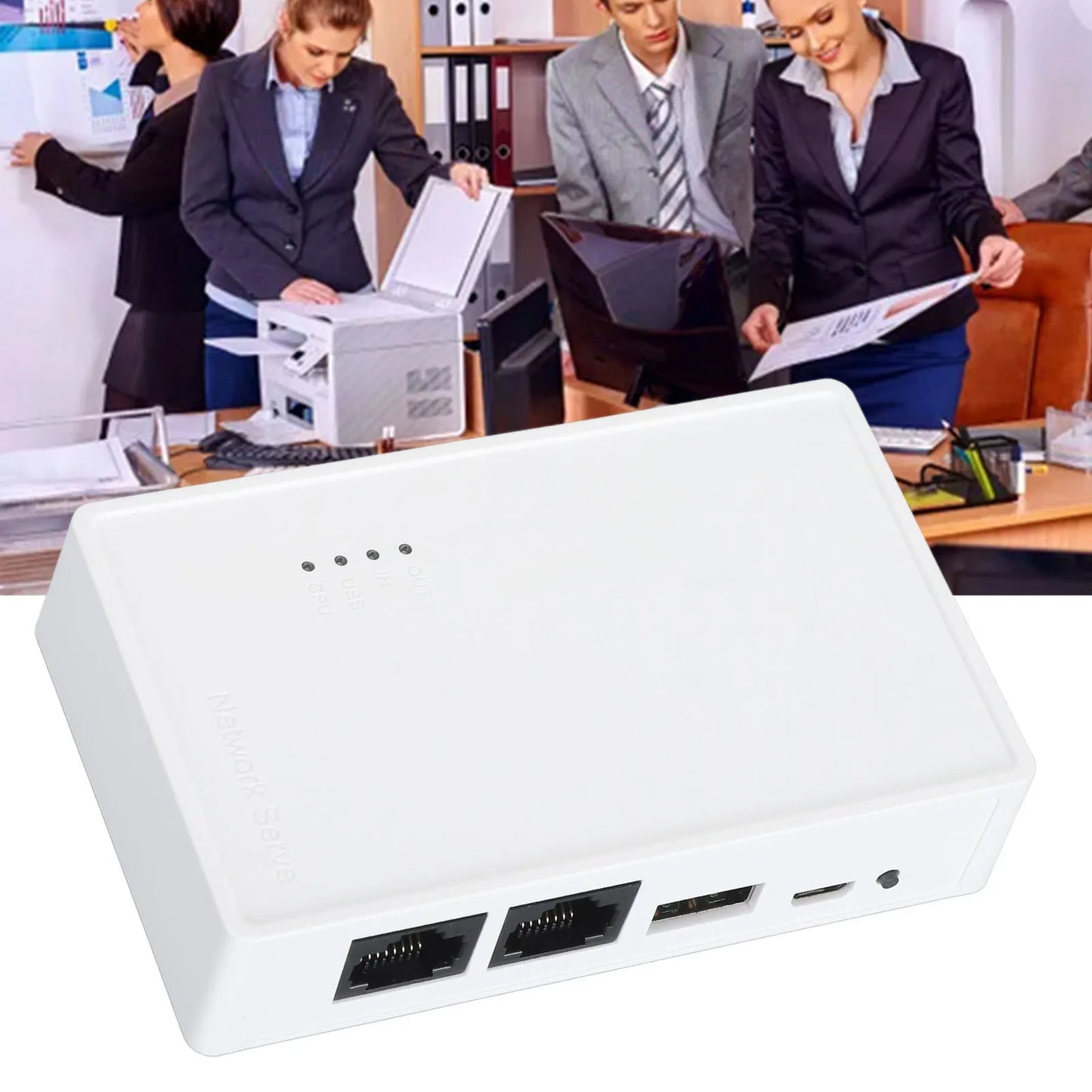 USB Wireless Print Server Wired Wireless Standalone Modes 480Mbps USB2.0 Print Server with 10/100Mbps LAN Bridge for RAW Printer