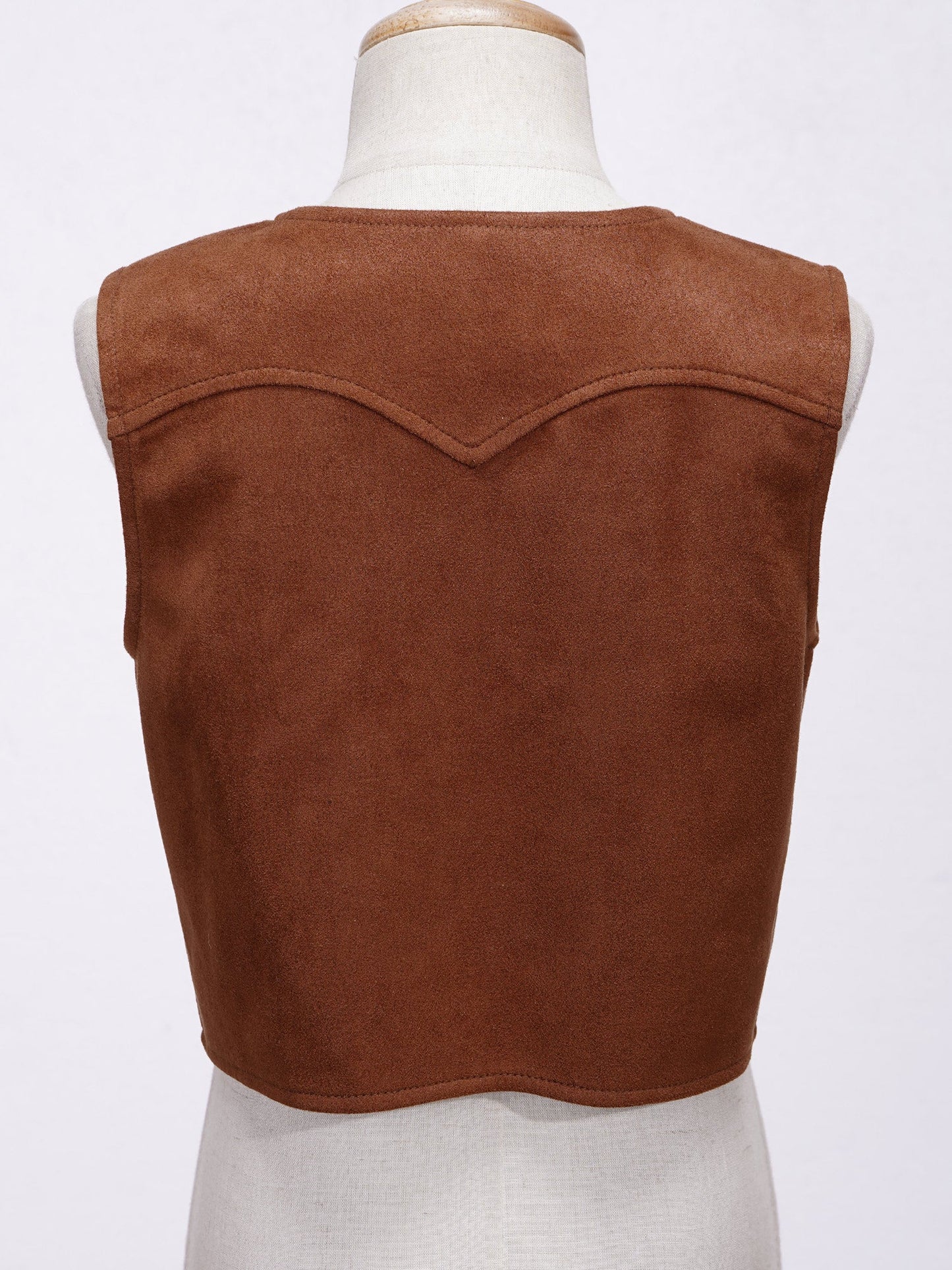 Gilet de cowboy occidental pour enfants filles garçons avec franges, gilet sans manches ouvert sur le devant, pour carnaval, Halloween, cosplay, déguisement