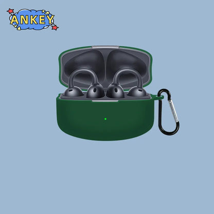 For OPPO Enco Clip Earphone Silicone Case Earbuds Waterproof Shockproof Soft Protective Headphone Cover Headset Skin with Hook