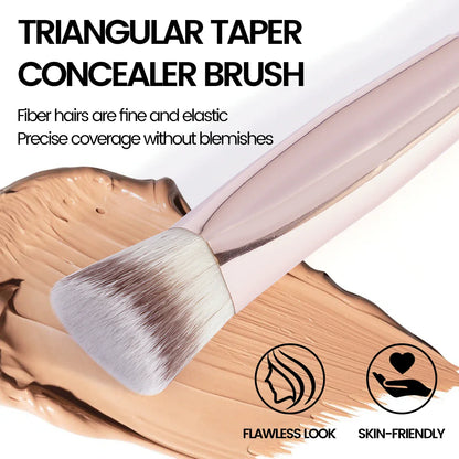 MAANGE-Pinceau de maquillage sous les yeux, brosse triangulaire pour fond de teint, mélange de crème liquide, outils cosmétiques